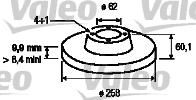 Valeo 186117 - Əyləc Diski furqanavto.az