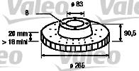 Valeo 186137 - Əyləc Diski furqanavto.az