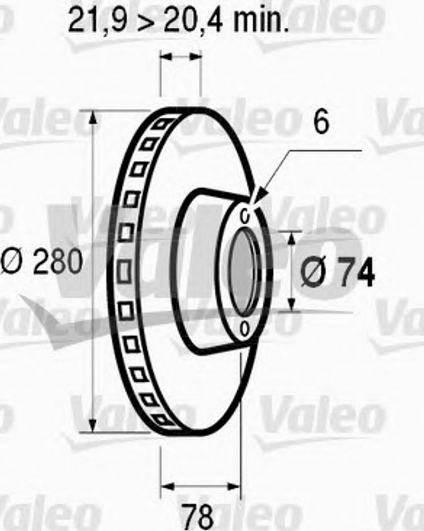 Valeo 186 120 - Əyləc Diski furqanavto.az