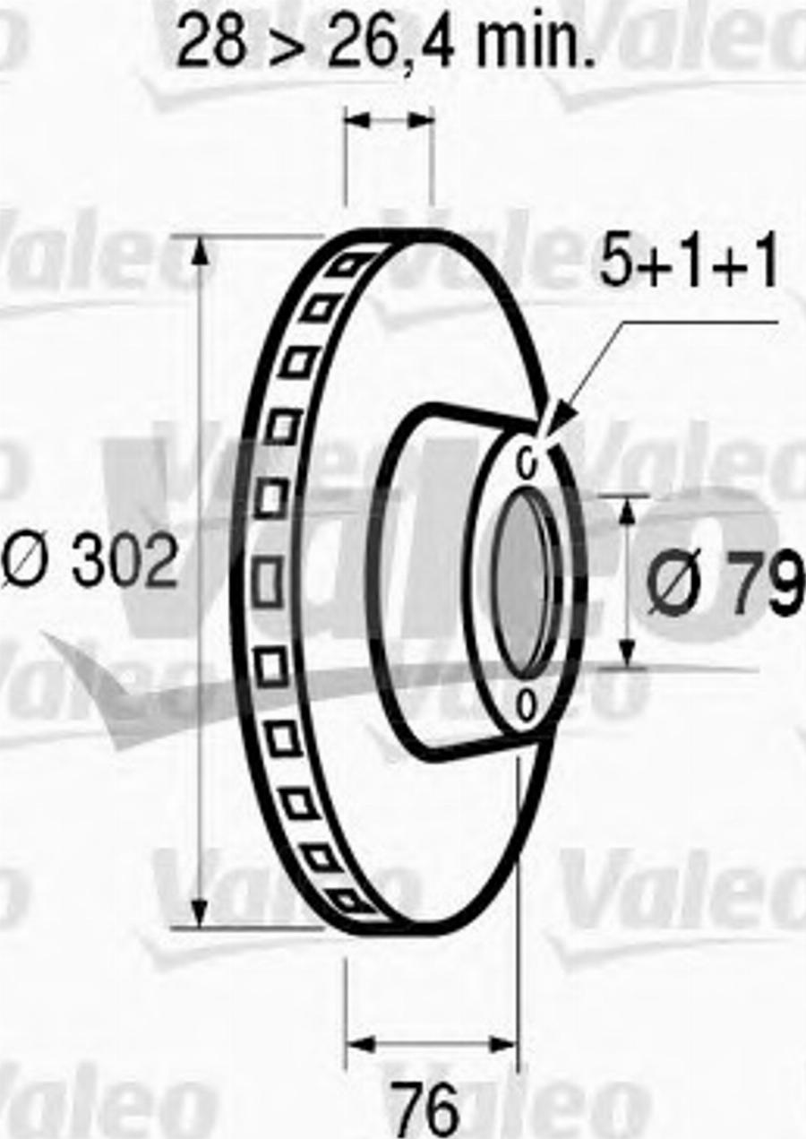 Valeo 186127 - Əyləc Diski furqanavto.az