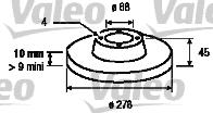 Valeo 186845 - Əyləc Diski furqanavto.az