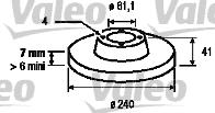 Valeo 186846 - Əyləc Diski furqanavto.az