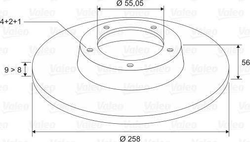 Valeo 186848 - Əyləc Diski furqanavto.az