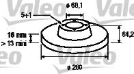 Valeo 186314 - Əyləc Diski furqanavto.az