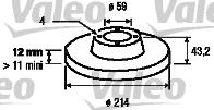 Valeo 186299 - Əyləc Diski furqanavto.az