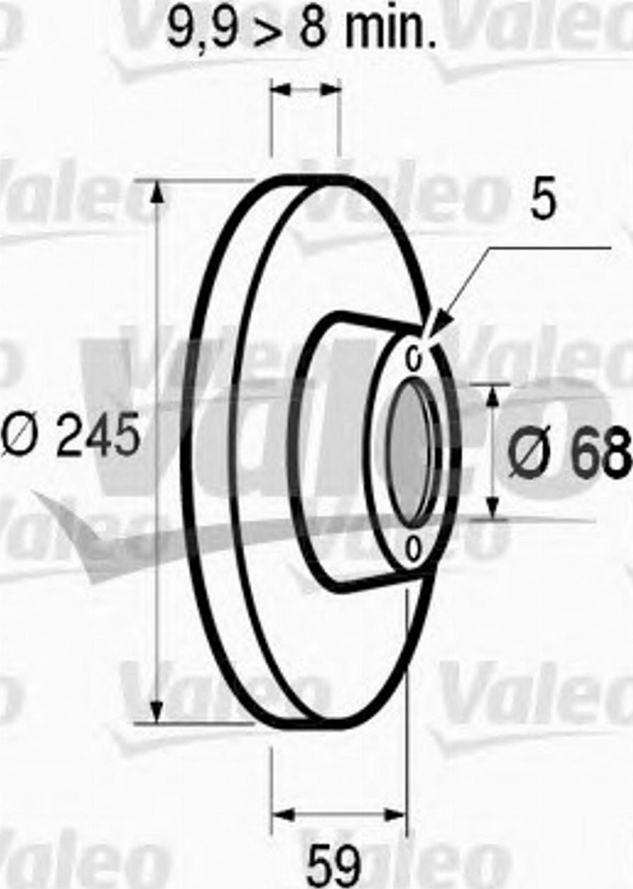 Valeo 186293 - Əyləc Diski furqanavto.az