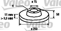 Valeo 186240 - Əyləc Diski furqanavto.az