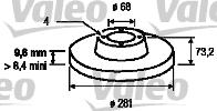 Valeo 186256 - Əyləc Diski furqanavto.az