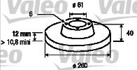 Valeo 186258 - Əyləc Diski furqanavto.az