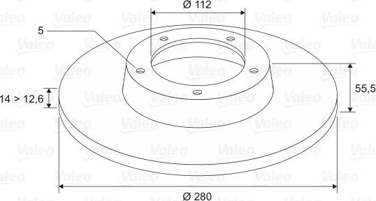 Valeo 186207 - Əyləc Diski furqanavto.az