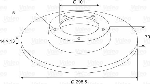 Valeo 186283 - Əyləc Diski furqanavto.az