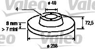 Valeo 186231 - Əyləc Diski furqanavto.az