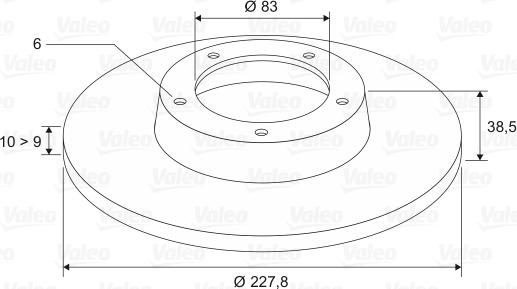 Valeo 186226 - Əyləc Diski furqanavto.az