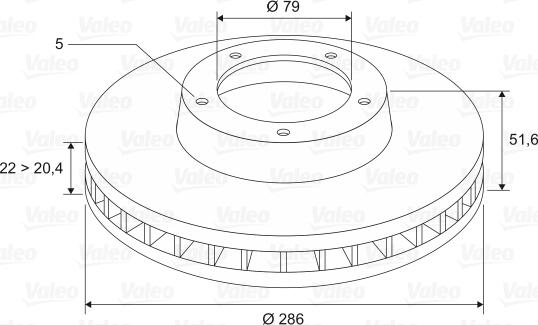 Valeo 186275 - Əyləc Diski furqanavto.az