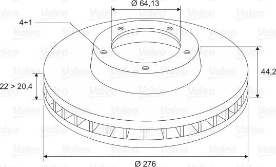 Valeo 186762 - Əyləc Diski furqanavto.az