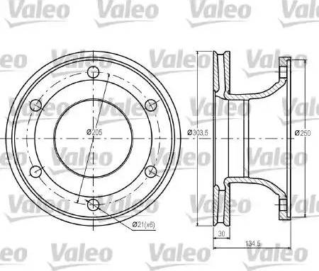 Valeo 187044 - Əyləc Diski furqanavto.az