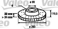 Valeo 187058 - Əyləc Diski furqanavto.az