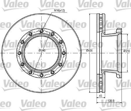 Valeo 187069 - Əyləc Diski furqanavto.az