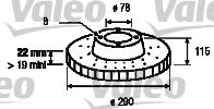 Valeo 187061 - Əyləc Diski furqanavto.az