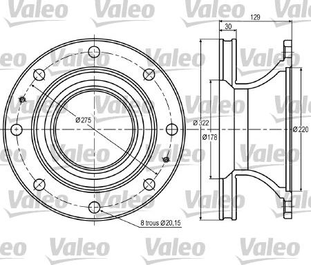 Valeo 187005 - Əyləc Diski furqanavto.az