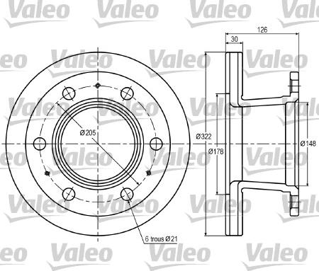 Valeo 187002 - Əyləc Diski furqanavto.az