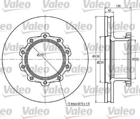 Valeo 187015 - Əyləc Diski furqanavto.az