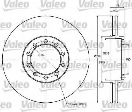 Valeo 187018 - Əyləc Diski furqanavto.az