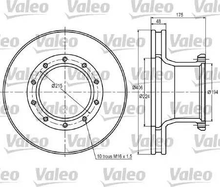 Valeo 187013 - Əyləc Diski furqanavto.az