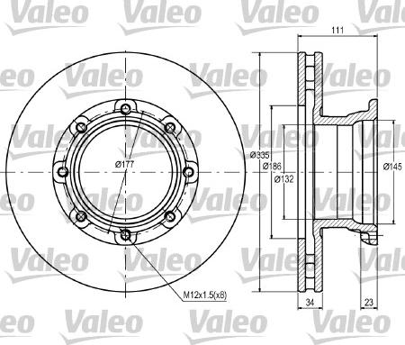 Valeo 187082 - Əyləc Diski furqanavto.az