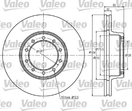 Valeo 187020 - Əyləc Diski furqanavto.az