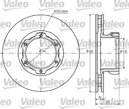 Valeo 187108 - Əyləc Diski furqanavto.az