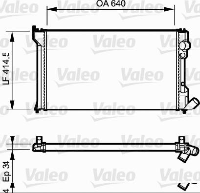 Valeo 819428 - Radiator, mühərrikin soyudulması furqanavto.az