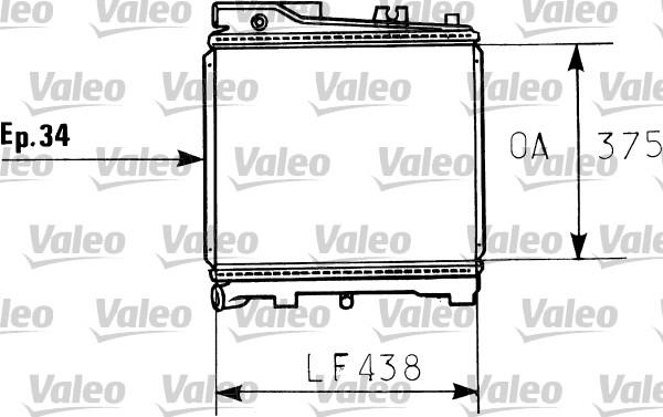 Valeo 819395 - Radiator, mühərrikin soyudulması furqanavto.az