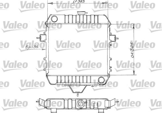 Valeo 819203 - Radiator, mühərrikin soyudulması furqanavto.az