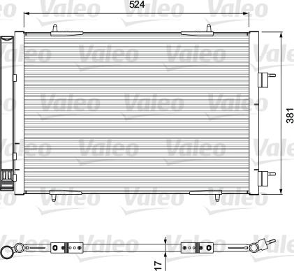 Valeo 814406 - Kondenser, kondisioner furqanavto.az