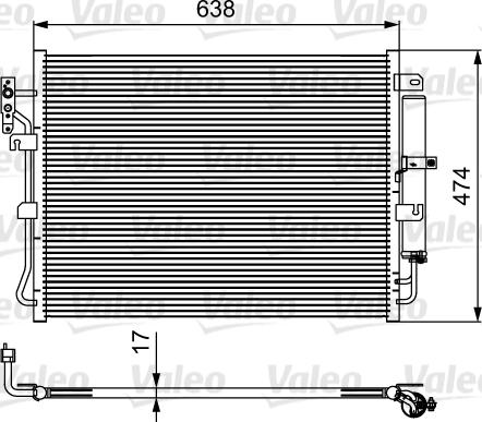 Valeo 814424 - Kondenser, kondisioner furqanavto.az