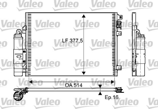 Valeo 814051 - Kondenser, kondisioner furqanavto.az