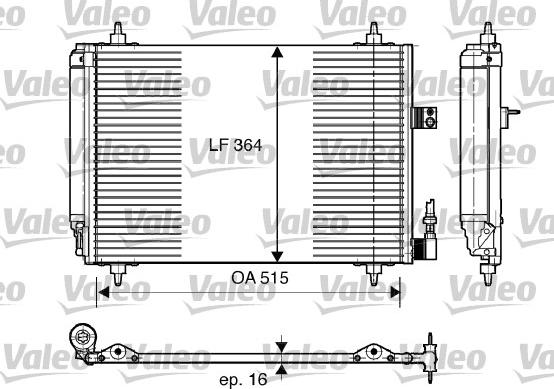 Valeo 814066 - Kondenser, kondisioner furqanavto.az