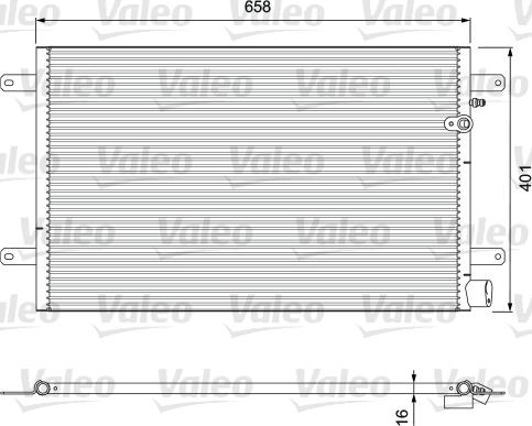 Valeo 814004 - Kondenser, kondisioner furqanavto.az