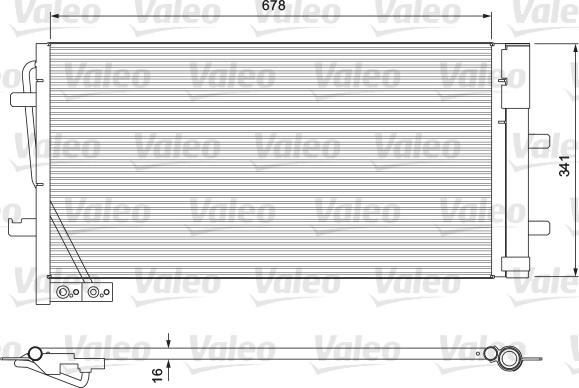 Valeo 814169 - Kondenser, kondisioner furqanavto.az