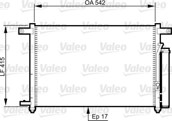 Valeo 814344 - Kondenser, kondisioner furqanavto.az