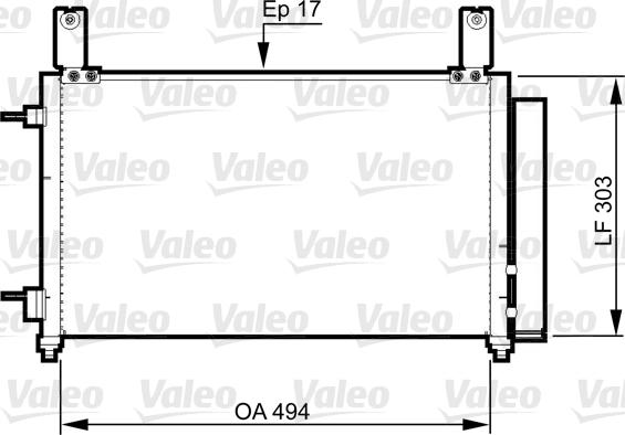 Valeo 814358 - Kondenser, kondisioner furqanavto.az