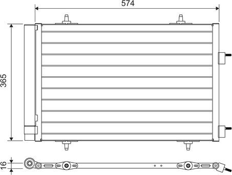 Valeo 814365 - Kondenser, kondisioner furqanavto.az