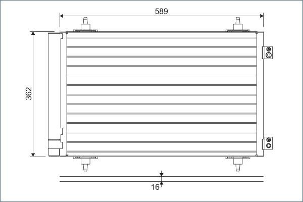 Valeo 814366 - Kondenser, kondisioner furqanavto.az