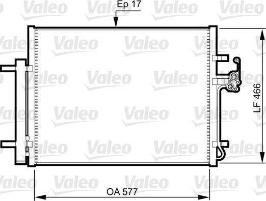 Valeo 814360 - Kondenser, kondisioner furqanavto.az