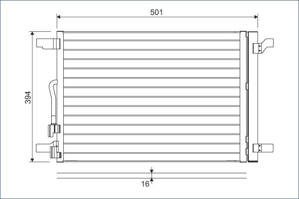 Valeo 814301 - Kondenser, kondisioner furqanavto.az