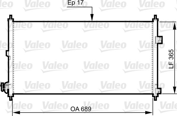 Valeo 814331 - Kondenser, kondisioner furqanavto.az