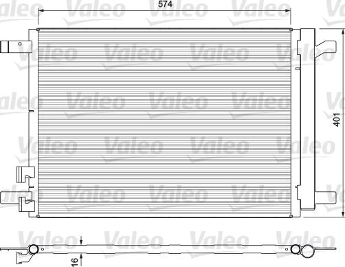 Valeo 814375 - Kondenser, kondisioner furqanavto.az