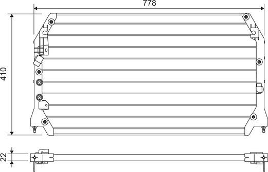 Valeo 814283 - Kondenser, kondisioner furqanavto.az