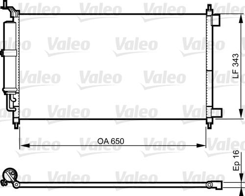 Valeo 814221 - Kondenser, kondisioner furqanavto.az